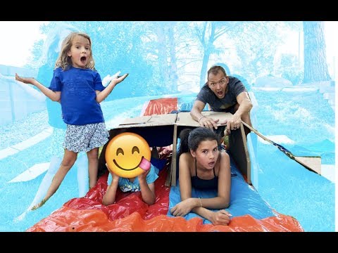 Don't WATER SLIDE through the WRONG MYSTERY BOX!!! Who wins?!