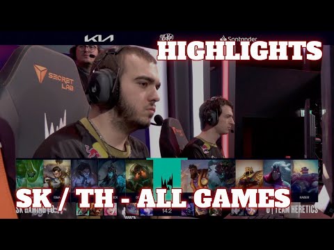 SK vs TH - ALL GAMES (Bo3) Highlights | Round 1 LEC Winter 2024 Playoffs | SK Gaming vs Heretics