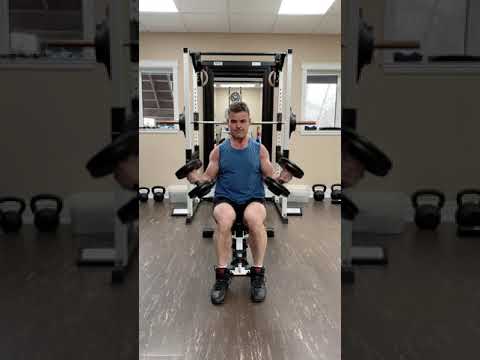 Seated Twisting Dumbbell Curl