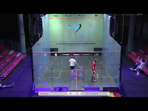 30. ECC Paderborn 2017 Baptist Masotti (Mulhouse SC) - Xander De Deygere (BelgiumSquash Piramid)