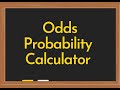 Odds Probability Calculator Video