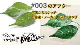 写真からスケッチ：作画塾ライブ003アフター