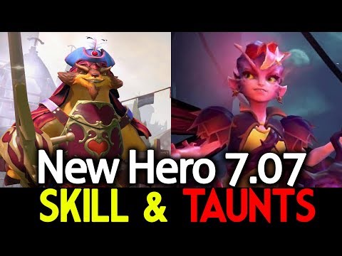 PANGOLIER & DARK WILLOW | New Hero 7.07 Dota 2 | Skill & Taunts