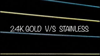 Video thumbnail for GOLD Bass strings  V/S  Stainless Bass Strings by Simon Daigle (ManBass)