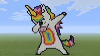 Minecraft Pixel Art - Dabbing Unicorn