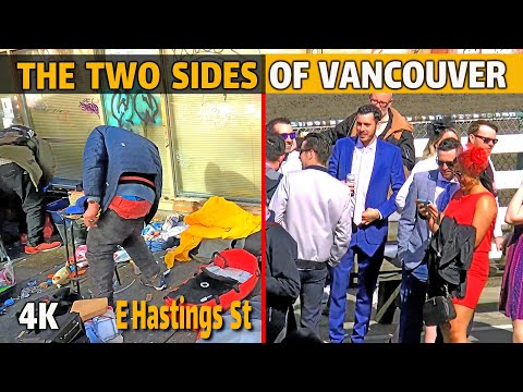 🇨🇦 The Two Sides of Vancouver: Bright and Dark. Vancouver BC, Canada.