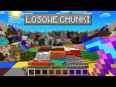 PRZESZEDŁEM MINECRAFT Z LOSOWYMI CHUNKAMI!