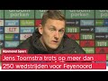 Jens Toornstra over ruim 250 wedstrijden in Feyenoord 1: 'Dan denk ik dat ik het gewoon goed heb ...