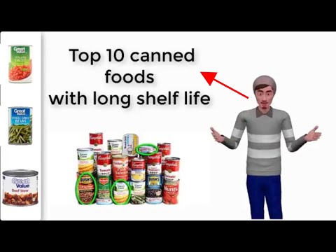 canned foods with long shelf life - long term food...