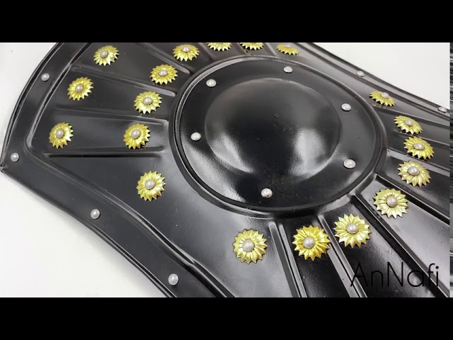 Vídeo relacionado con House of Warfare Hand Forged Iron Shield Boss Full Functional 12-14 Gauge Viking Umbo Battle Ready Historical Replica Armor