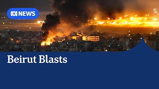 Blasts rock Beirut as Israel targets Hezbollah financial arm | ABC News