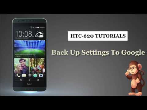 HTC HOW TO Back up settings to Google ON  smart phones user guide support