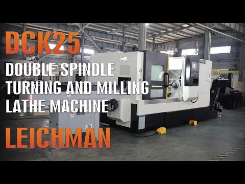 Leichman Amazing Double Spindle Turning and Milling CNC Lathe Machine with Bar Feeding
