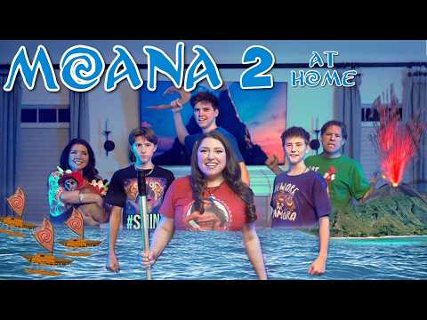 Family Sings "Moana 2 Medley" At Home