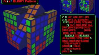 7x7x7  Cube Pattern  Blinky, arch enemy of Pac Ma