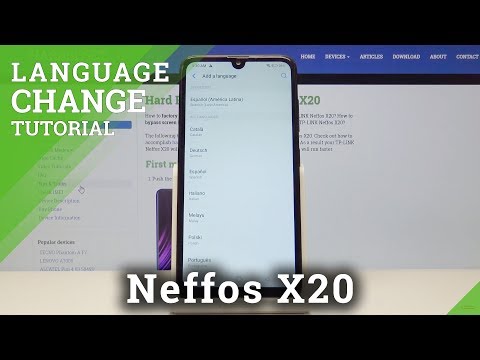 How to Change Language in TP-LINK Neffos X20 - Language List