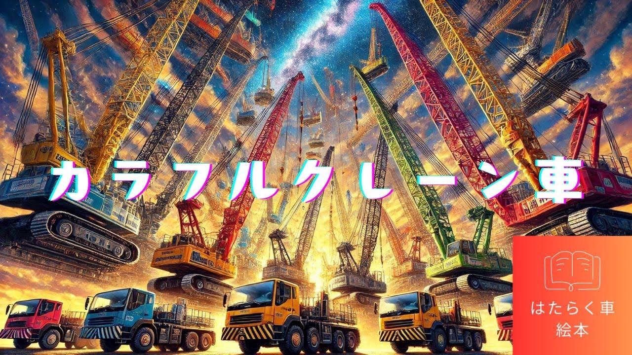 ［絵本読み聞かせ］カラフルクレーン車（子供向け）