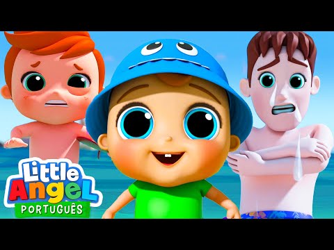 Capa de Está Quente ou Frio na Praia Joãozinho? | Little Angel Brasil | Músicas Infantis em Português
