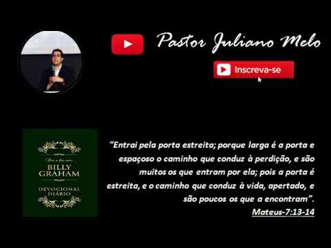 Devocional: Dia a Dia com Billy Graham 19/03/2020 " Tenha Fé em Deus".
