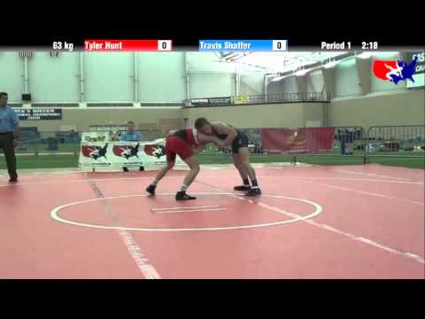 Tyler Hunt vs. Travis Shaffer at 2013 ASICS University Nationals - FS