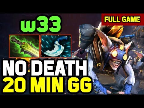 w33 Signature Hero MEEPO mid EASY GAME with NO DEATH