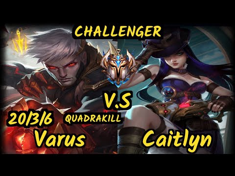 C9 Sneaky (VARUS) vs CAITLYN - QUADRAKILL 20/3/6 KDA BOTTOM ADC CHALLENGER GAMEPLAY - NA