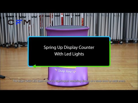 How to Set Up Fabric Pop Up Counter Display | LED Counter Display | CFM