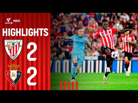 Imagen de portada del video RESUMEN | Athletic Club 2-2 CA Osasuna | LaLiga EA Sports 2023-24 MD35