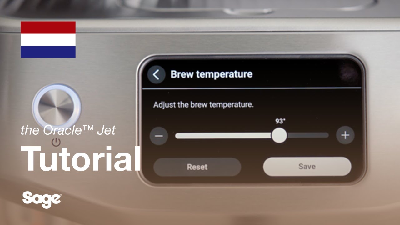 Instructiegids Breville koffie - De temperatuur wijzigen