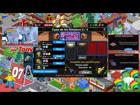 Los Simpson Springfield "Homerpalooza, Cap. 7 - Conciertos en la Casa de los Simpson" por Tony