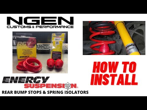 ENERGY SUSPENSION REAR BUMP STOPS AND SPRING ISOLATORS INSTALL on a Fiat 500 Abarth - HOW TO!