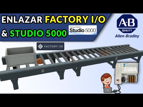 🔵✅COMUNICAR FACTORY IO & STUDIO 5000 ((RSLOGIX 5000))