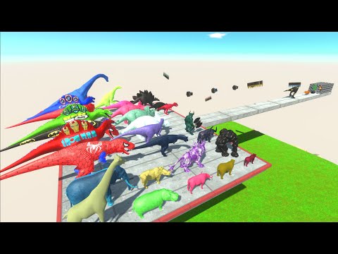Colors Animals Race Obstacle Small Land Mines #6 - Animal Revolt Battle Simulator