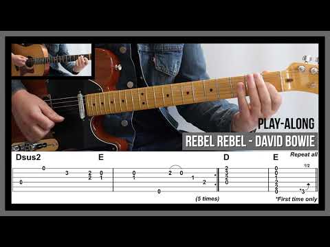 Rebel Rebel (TAB) - Classic Guitar Riffs - David Bowie