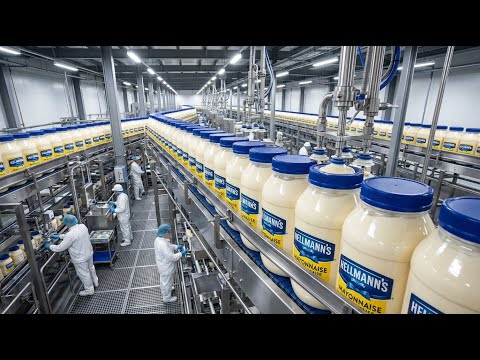How Mayonnaise is Made: How Hellmann's Real Mayonnaise is made in Factory (Full Process)