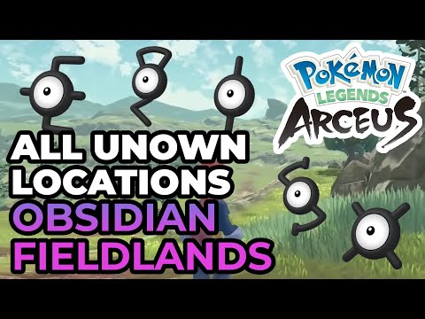 Every Unown in Obsidian Fields | Pokémon Legends: Arceus