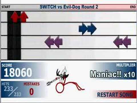 Super Crazy Guitar Maniac DX 3 - Switch vs Evil Dog, Perfect