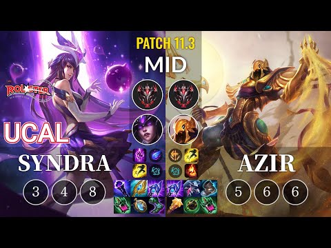 KT Ucal Syndra vs Azir Mid - KR Patch 11.3