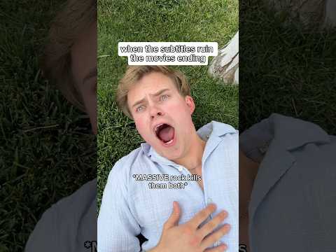 When subtitles ruin the movie ending 😂