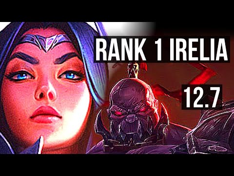 IRELIA vs SION (TOP) | Rank 1 Irelia, 8 solo kills, Rank 14 | EUW Challenger | 12.7