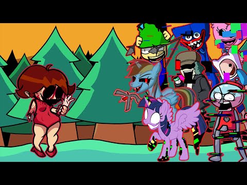 FNF - Encounter But All Pibby Characters Sings It 🎤 (Every Turn a Different Character Sings)