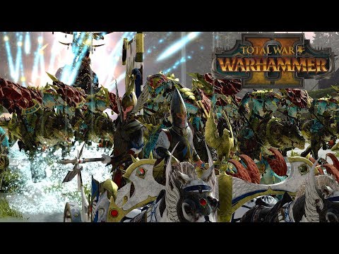 Surtha Elf vs Dino Squad - High Elves vs Lizardmen // Total War: Warhammer II Online Battle