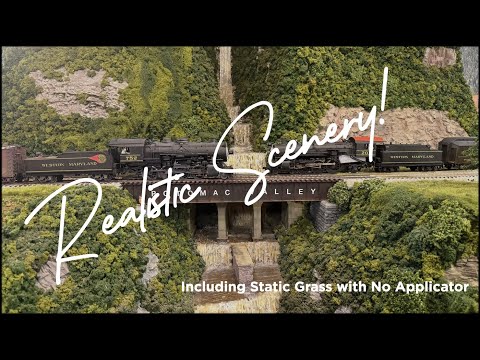 Realistic Model Railroad Scenery | Static Grass Without an Applicator & More | Layout Update #9