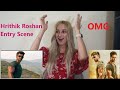 Reacting to Hrithik Roshan - Entry Scene | War | Tiger Shroff | D-Reaction