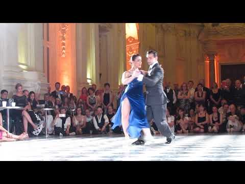  Simone Facchini  and  Gioia Abballe  are  dancing  to  the  tango  "  Quejas de Bandoneon  "  by  Forever Tango  at  Torino Tango Festival  in  2019