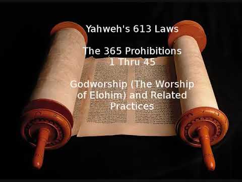 613 Laws of Yahweh/YHWH