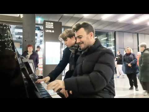 Henri and young prodigy Olivier boogie piano jam.