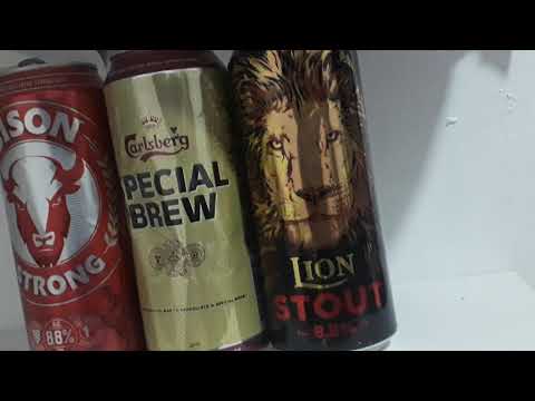 BISON  STRONG BEER          SPECIAL BREW LION STOUT