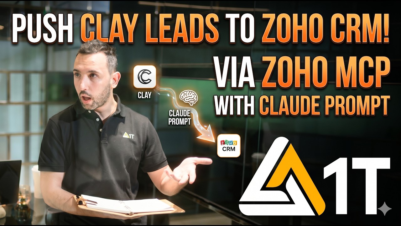 איך לחבר את Claude, Zoho ו-Clay בפחות מ-6 דקות לצורך Lead Enrichment וייבוא לידים מיידי