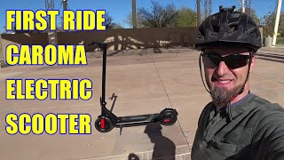#Caroma 500W Electric Scooter for Adults, unboxing, and first test ride #founditonamazon